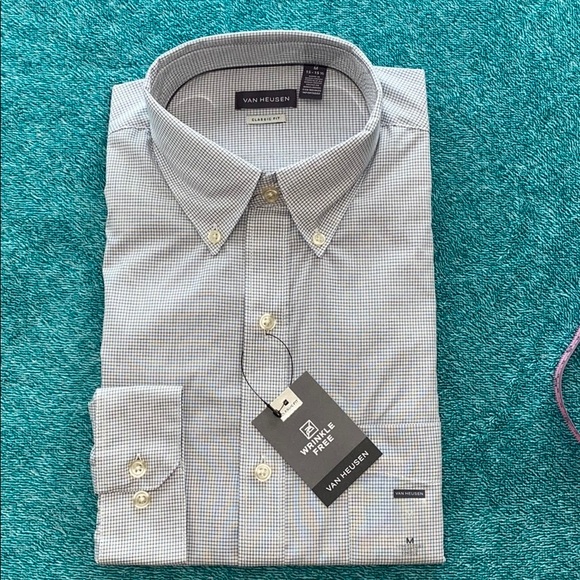 NWT men’s button down shirt medium. Van Heusen - Picture 2 of 9